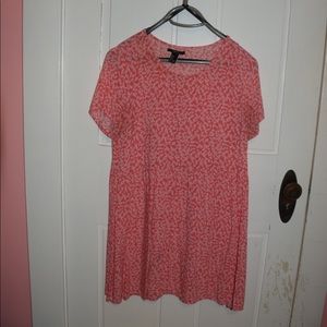 Forever 21 Floral Pink Babydoll Dress